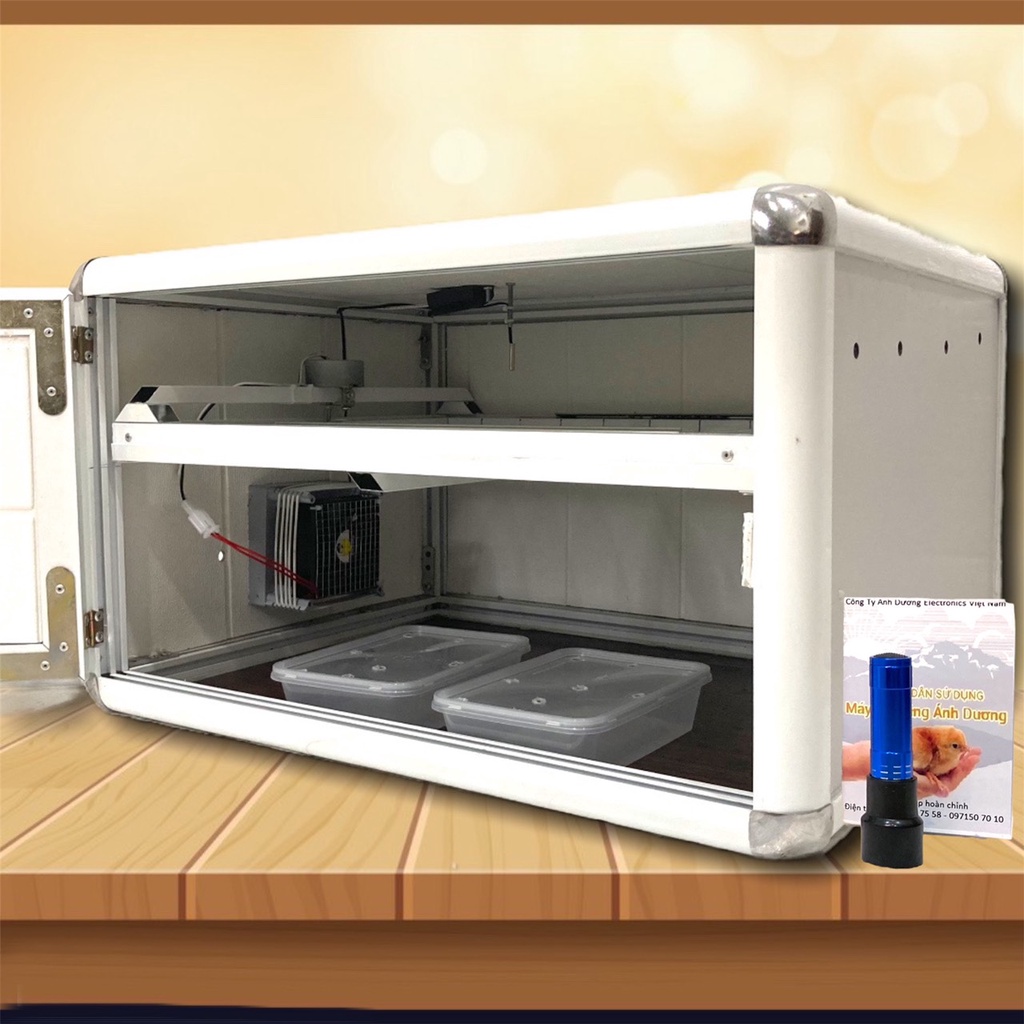 Máy ấp trứng Ánh Dương model P54 - thùng nhôm 54 quả