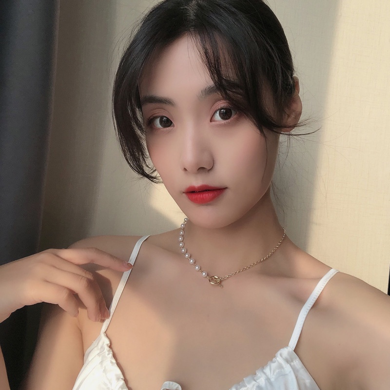 Dây Chuyền Mặt Hình Khóa One-Word Phong Cách Nhật Hàn Đơn Giản Cổ Điển