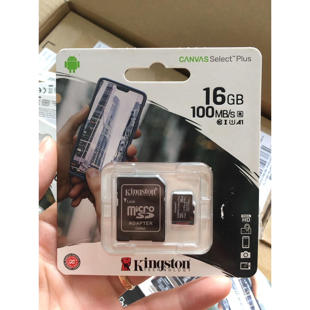 { BẢO HÀNH CHÍNH HÃNG }Thẻ nhớ Micro SD Kingston128GB/64GB/ 32GB 16gb Bảo hành 24 tháng