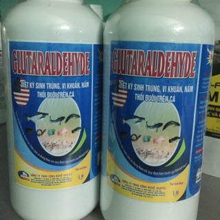 Glutaraldehyde Diệt ký sinh trùng, vi khuẩn, nấm, thối đuôi trên cá