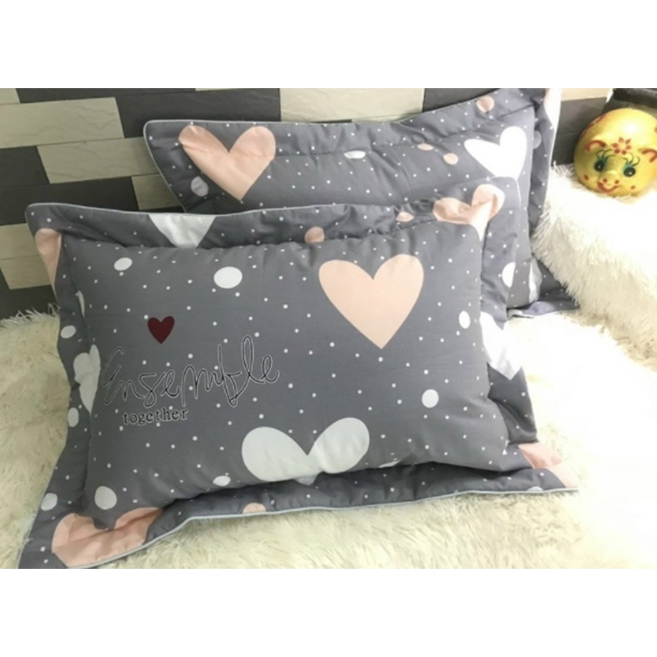 VỎ GỐI ĐẦU 100% COTTON HÀN QUỐC THẤM HÚT MỒ HÔI TỐT 45*65