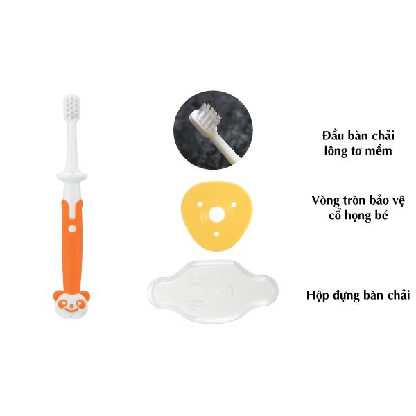 (Hàng Chính Hảng Cty Ánh Dương)Bàn chải Richell Nhật Bước 3 Cho Bé (12M) Trở Lên