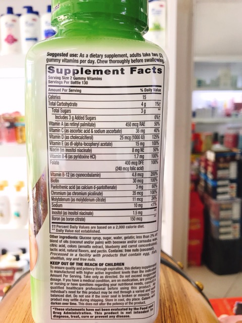 Kẹo dẻo Vitafusion Multivites 260 viên Date 02/2021 | Thế Giới Skin Care