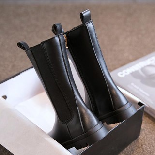 bốt kéo khóa cao cổ bé gái