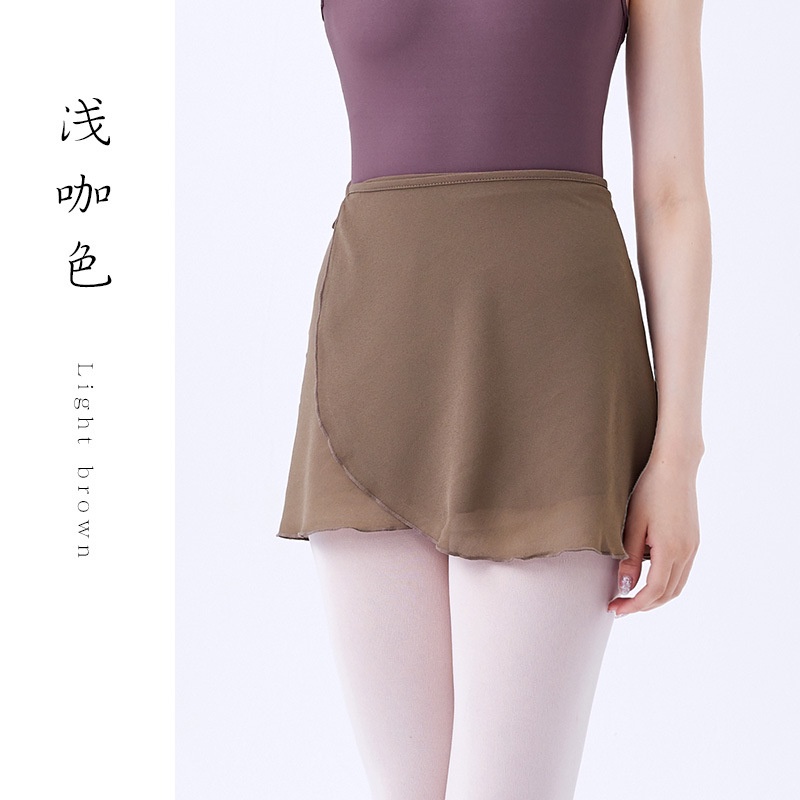 Chân váy múa ba lê bằng vải voan thắt dây thời trang cho nữ