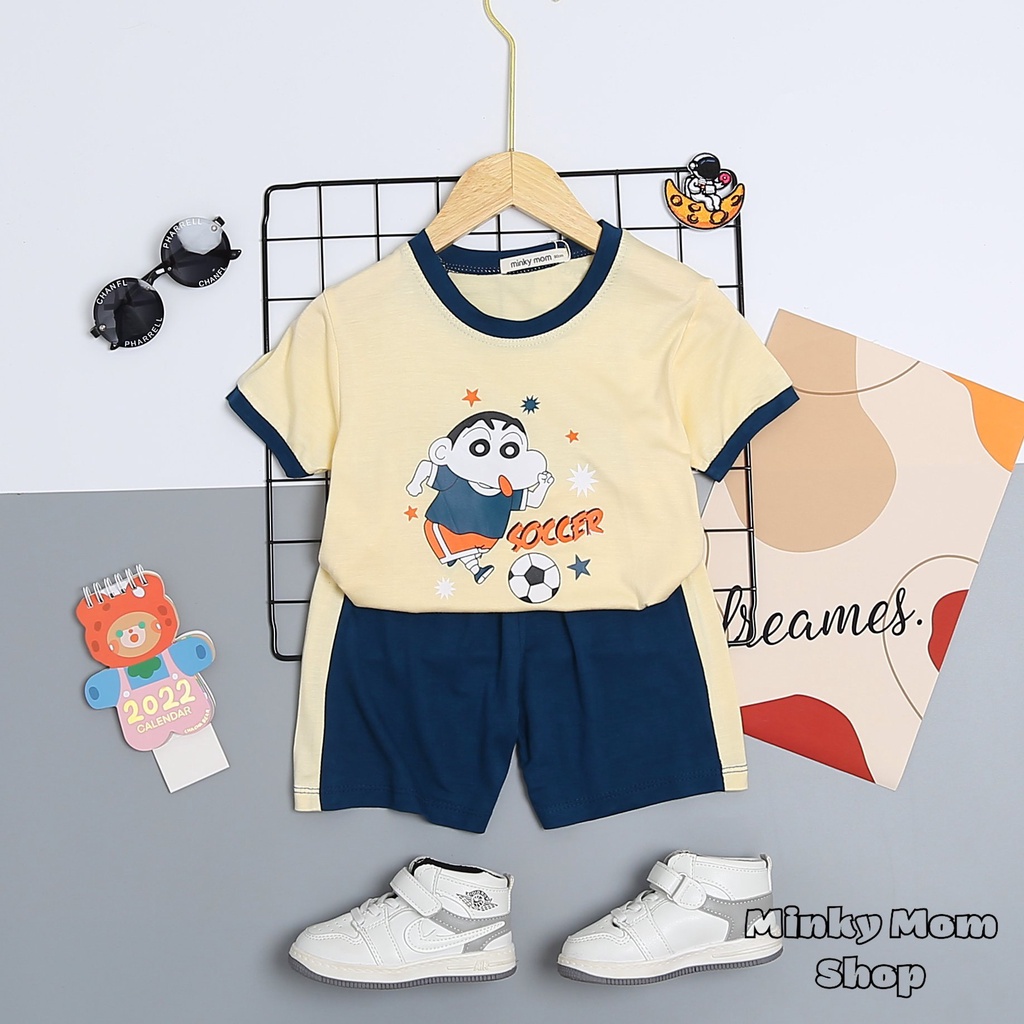 ✨Size(9-32Kg)✨FREE SHIPBộ MinKy Mom Thun Lạnh Dể Thương Cho Bé Gái Bé Trai, Đủ Màu