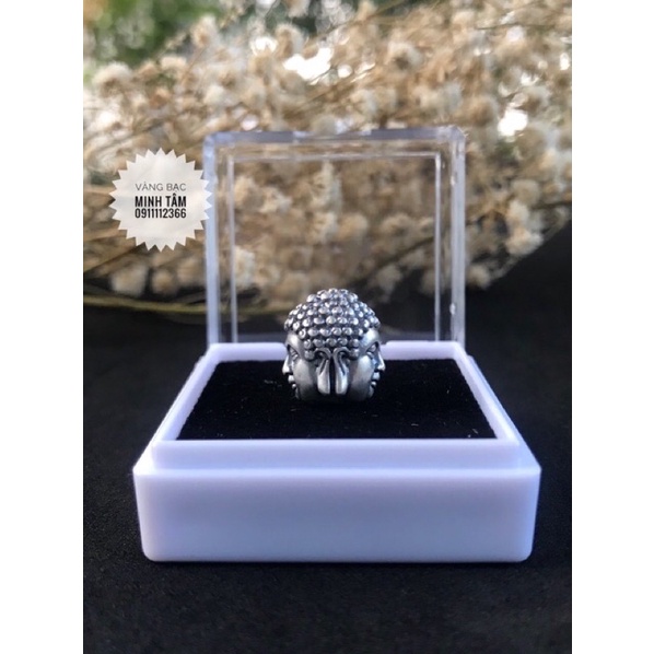 Charm bạc mặt phật bạc Thái 925 mix hạt 7-8 ly