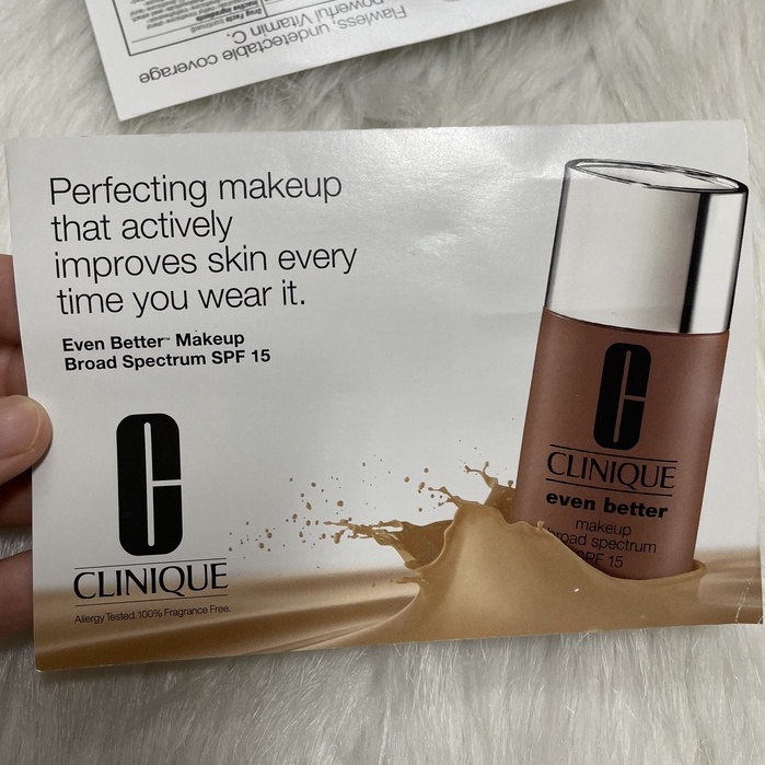 SAMPLE Mẫu thử Clinique - Kem Nền Dạng Lỏng Clinique Even Better Makeup SPF