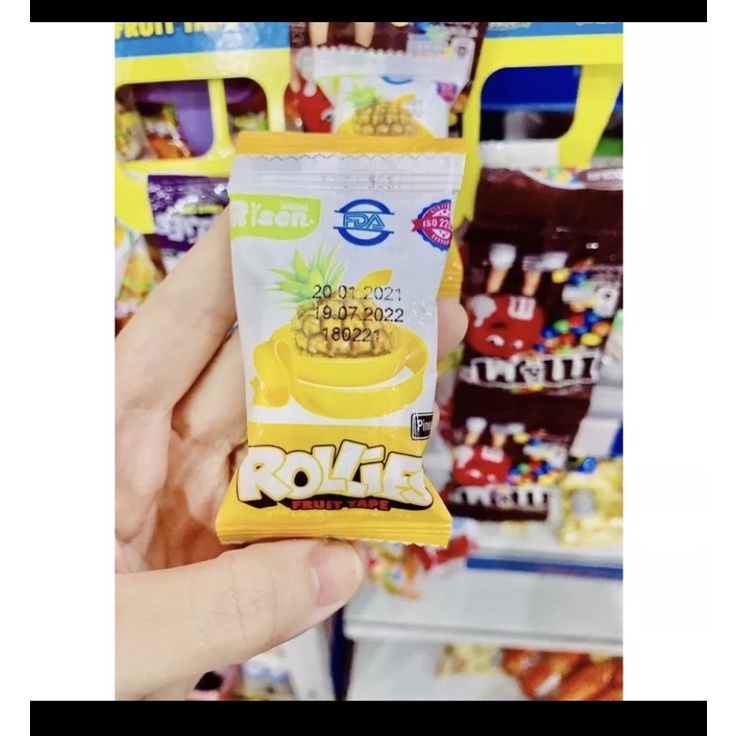 KẸO DẺO CUỘN ROLLIES RISEN VỊ TRÁI CÂY GÓI 350G