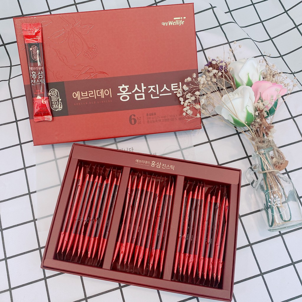 Nước hồng sâm Stick Daesang Wellife Red ginseng stick 10gx30 gói