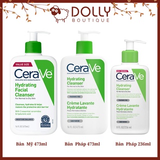 Sữa Rửa Mặt Cho Da Khô, Hỗn Hợp Khô Nhạy Cảm CeraVe Hydrating Cleanser