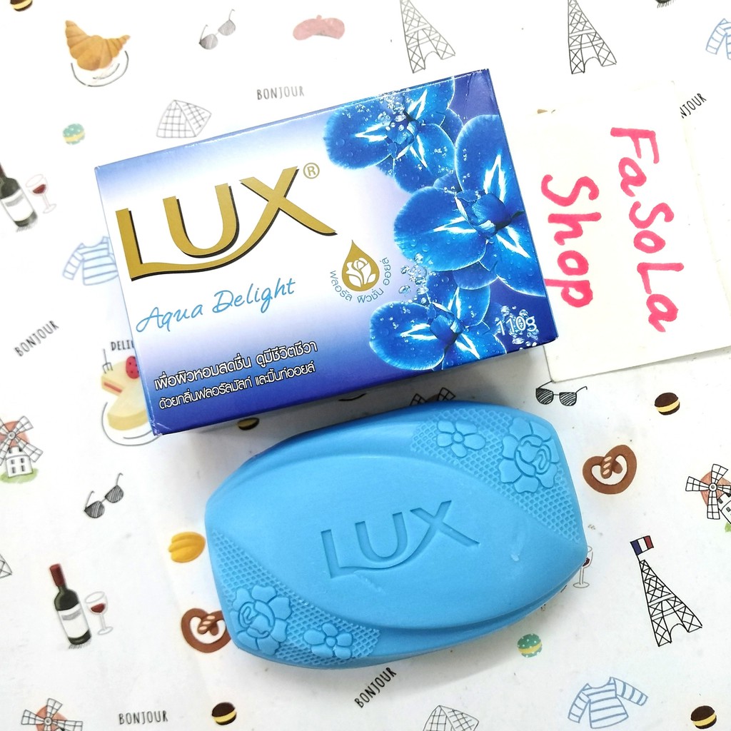 Lốc 4 bánh xà phòng LUX Thái Lan bánh to 110g 🇹🇭 xà bông cục soap sáp hoa hồng, hoa trà | BigBuy360 - bigbuy360.vn