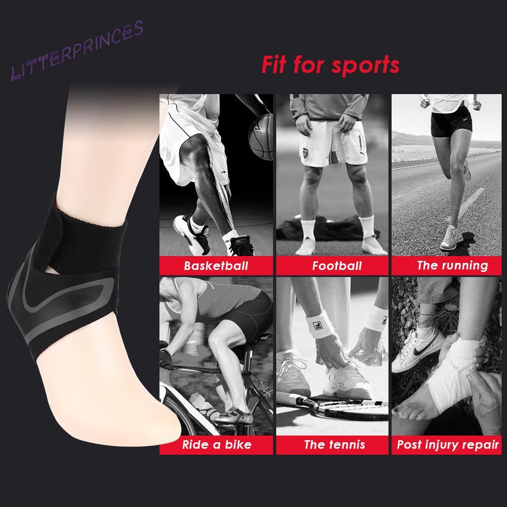 Litterprinces Compression Sports Basketball Ankle Support Breathable Ankle Brace Guard