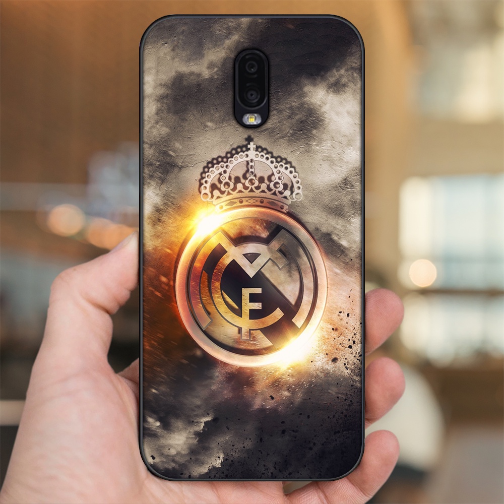 Ốp lưng Samsung J7 Plus viền đen in hình Real Madrid
