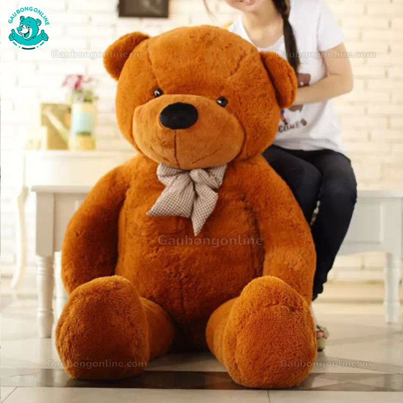 Gấu Bông Teddy Nâu Nhập Siêu To Khổng Lồ Cao Cấp Gấu Bông Online