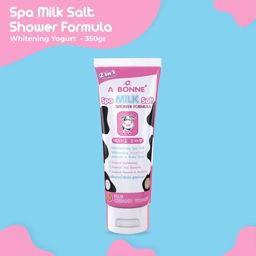 [TUÝP] Muối Tắm Sữa Bò Spa A Bonne Làm Trắng Da, Tẩy Tế Bào Chết A Bonne Spa Milk Salt Shower Formula 350g (Tuýp)