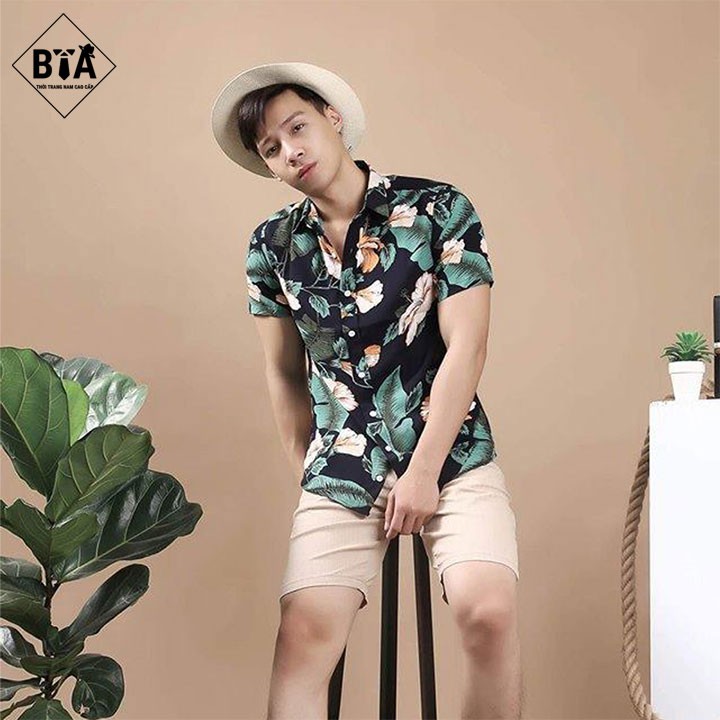 Sơ Mi Họa Tiết Cao Cấp Hàng Vnxk mềm mịn thoáng mát | BigBuy360 - bigbuy360.vn