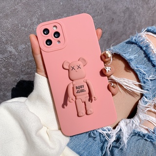 Ốp Lưng Basic Camera Nổi - Mẫu B@BY BE@RBRICK 2 ( Kèm Giá Đỡ Hình Gấu ) - ACE948