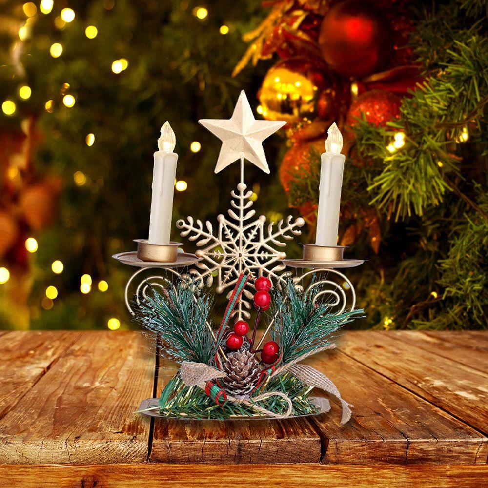 Chân Nến Để Bàn Hình Ông Già Noel Thời Trang