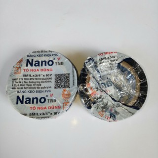 Băng Keo Điện Nano Tô Nga Dũng 10Y Màu Đen