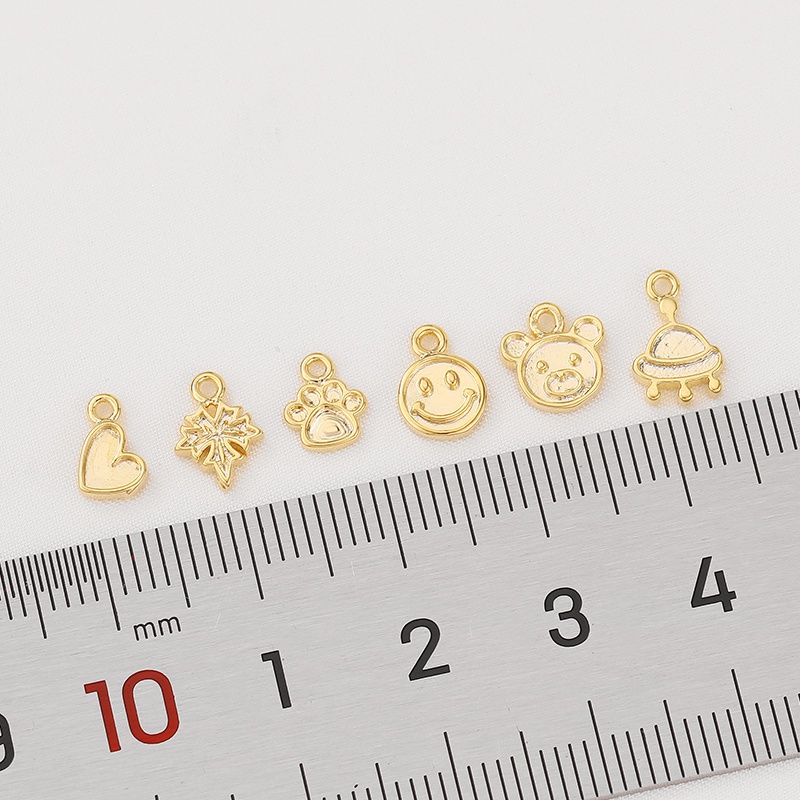 Mặt Dây Chuyền / Vòng Tay / Dây Chuyền Thủ Công diy Bằng Đồng Mạ Vàng 14K Hình Bướm / Ngôi Sao Tinh Tế