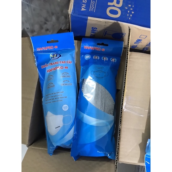 Khẩu trang 4D KF94 HAFAPRO xám ( 1 thùng 300 cái )