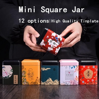 Hộp thiếc đựng trà/bánh kẹo đa năng in họa tiết xinh xắn