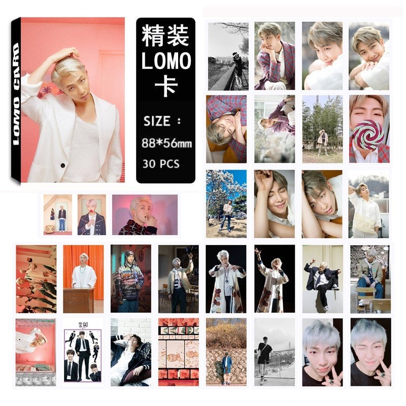 BỘ 20 LOMO BTS và THÀNH VIÊN BOY WITH LUV