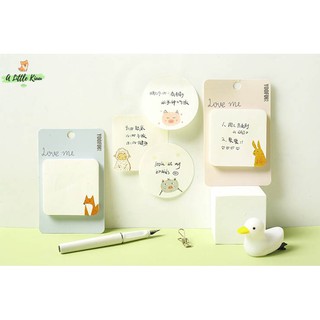Giấy note hình thú trong rừng