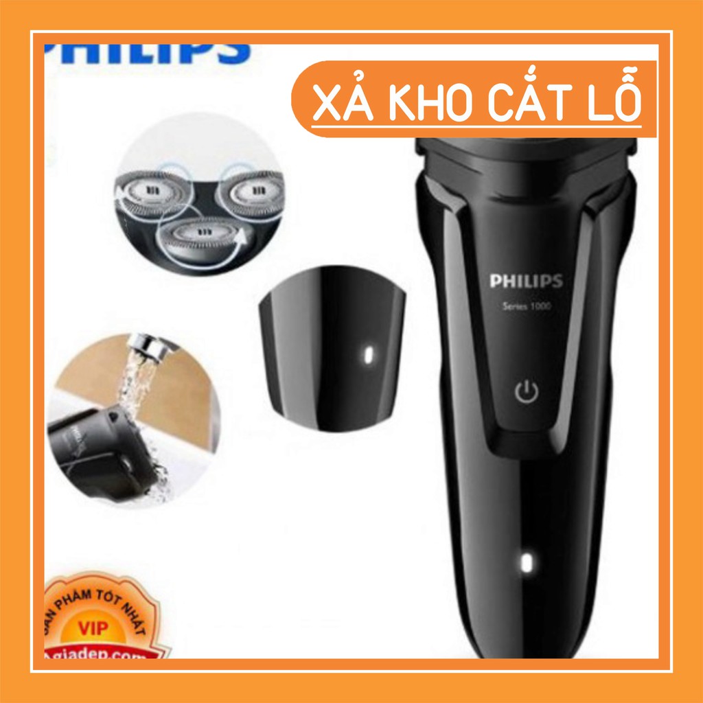 XẢ LỖ XẢ LỖ Dao cạo râu Philips - Hàng hiệu cao cấp Series 1000 - Máy cạo râu điện tử Agiadep XẢ LỖ XẢ LỖ