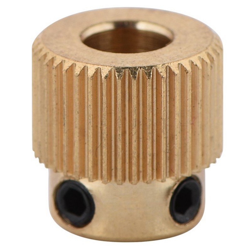 10 Pcs Rugged 3D Printer Parts Driver 40 Tooth Gear Brass Extruder Wheel Gear for Printer CR-10 CR-10S S4 S5 Ender 3 Pro