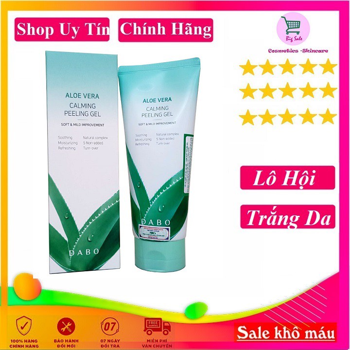 CÓ VIDEO THẬT- Tẩy da chết lô hội DABO ALOE PEELING GEL 180ml