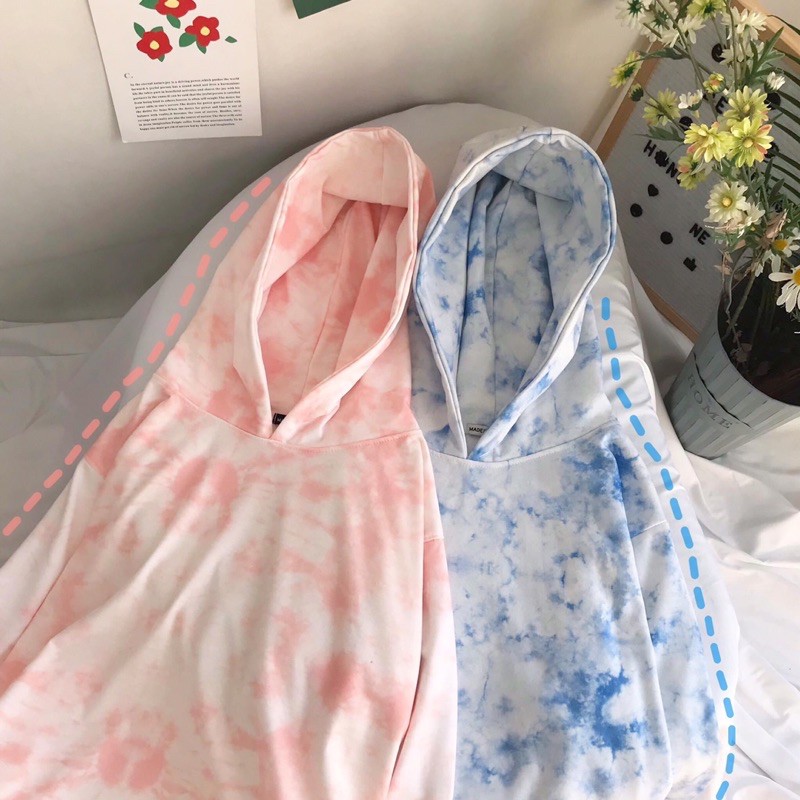 Áo hoodie loang màu / Hoodie tiedye unisex