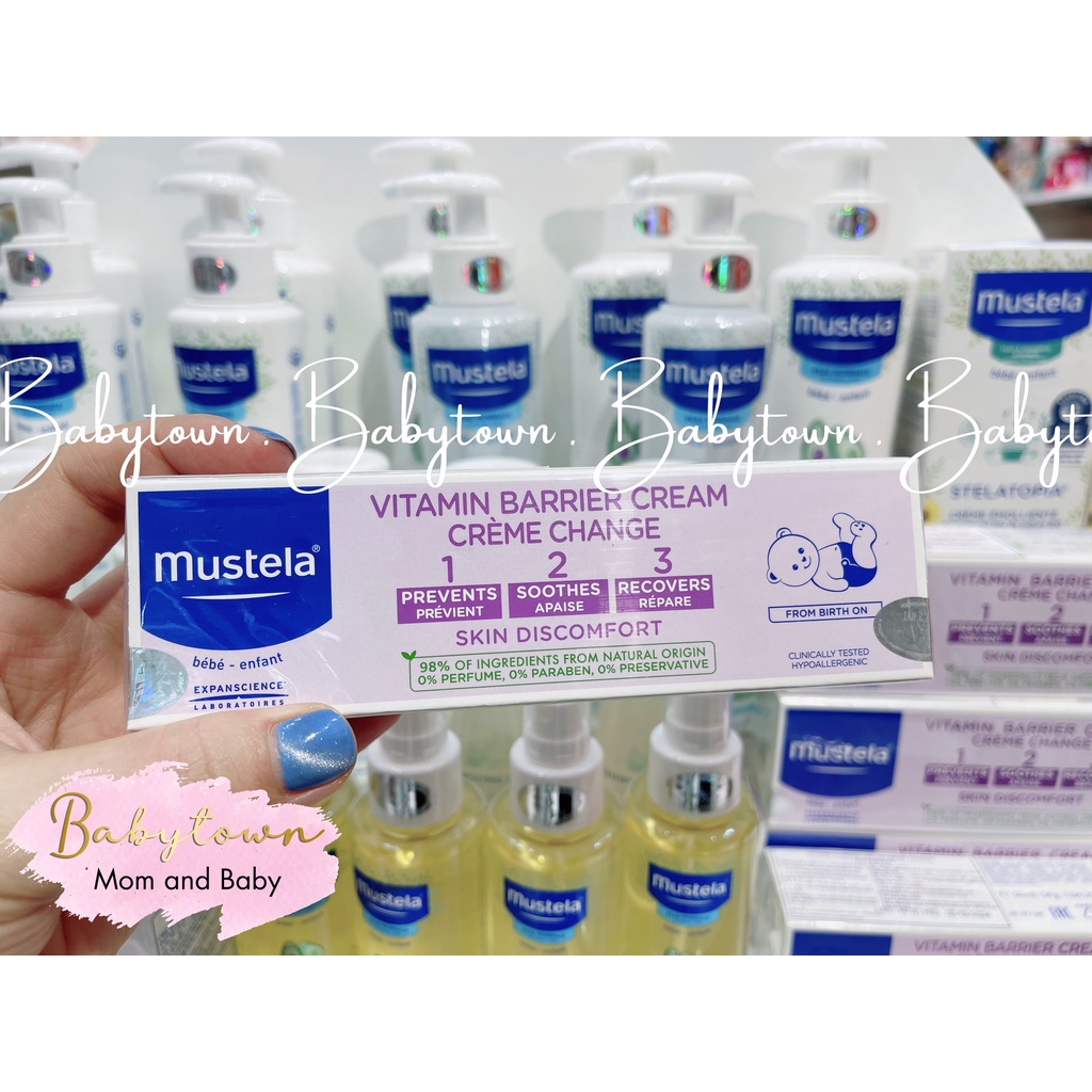 Kem Làm Dịu và Ngăn Ngừa Hăm Tã Cho Trẻ Sơ Sinh &amp; Em Bé Mustela 50ml-100ml