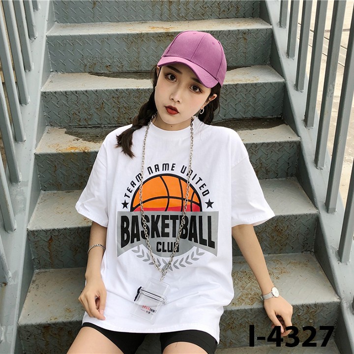 Áo Thun Nữ Unisex In Quả Bóng BASKETBALL CLUB ATN4327