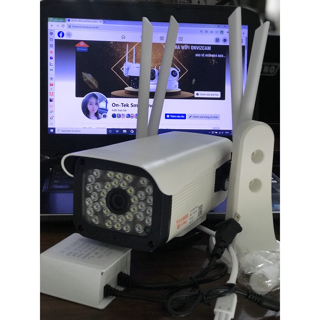 Camera ngoài trời. YOOSEE THÂN 36 LED có màu ban đêm Chống nước, chống mua nắng