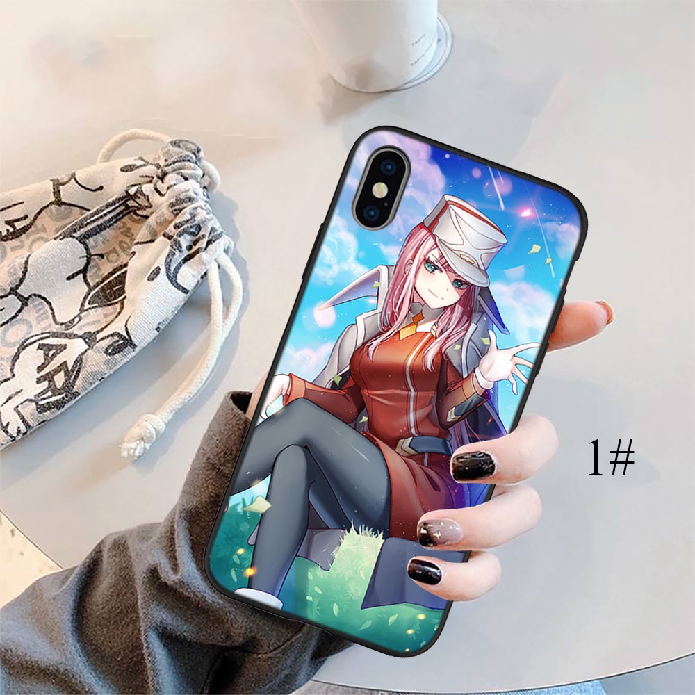 Ốp Điện Thoại Silicon Dẻo in Hình Darling in the FranXX Zero Two FO15 Cho iPhone 5 5S 6 6S 7 8 11 Pro Max Plus SE XR
