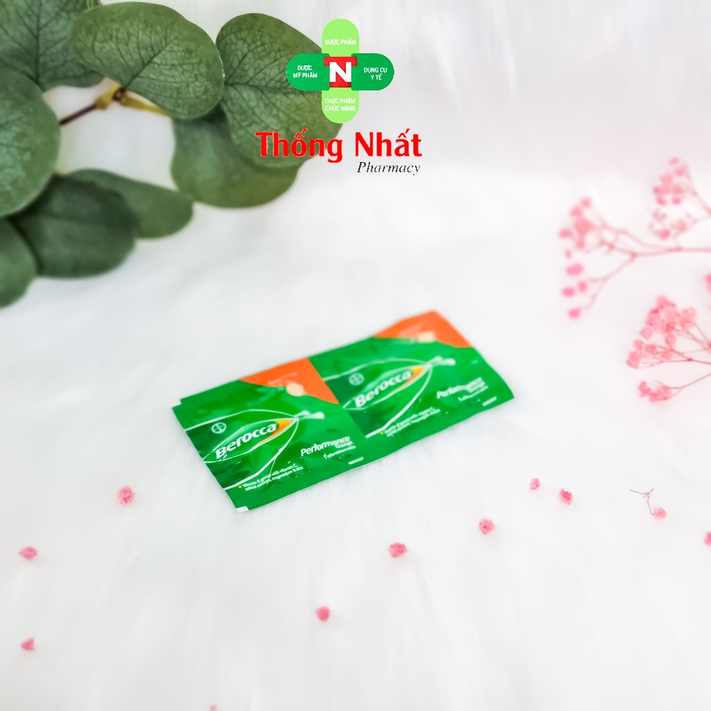 Viên sủi bổ sung Vitamin C, tăng đề kháng Bayer Berocca Performance vỉ 2 viên