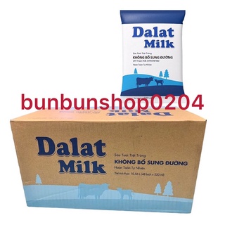 Thùng 48 bịch sữa Dalatmilk nguyên chất 220ml