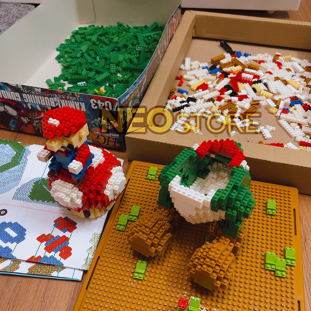 Xếp hình Lego khủng long Yoshi Mario 3D Magic Blocks Big Size - Đồ chơi trí tuệ - NEO Store