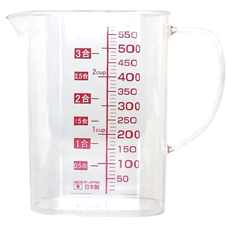 Daiso Ca Đong Measuring Cup Slim 550Ml 14.5cm x 7cm x 13cm