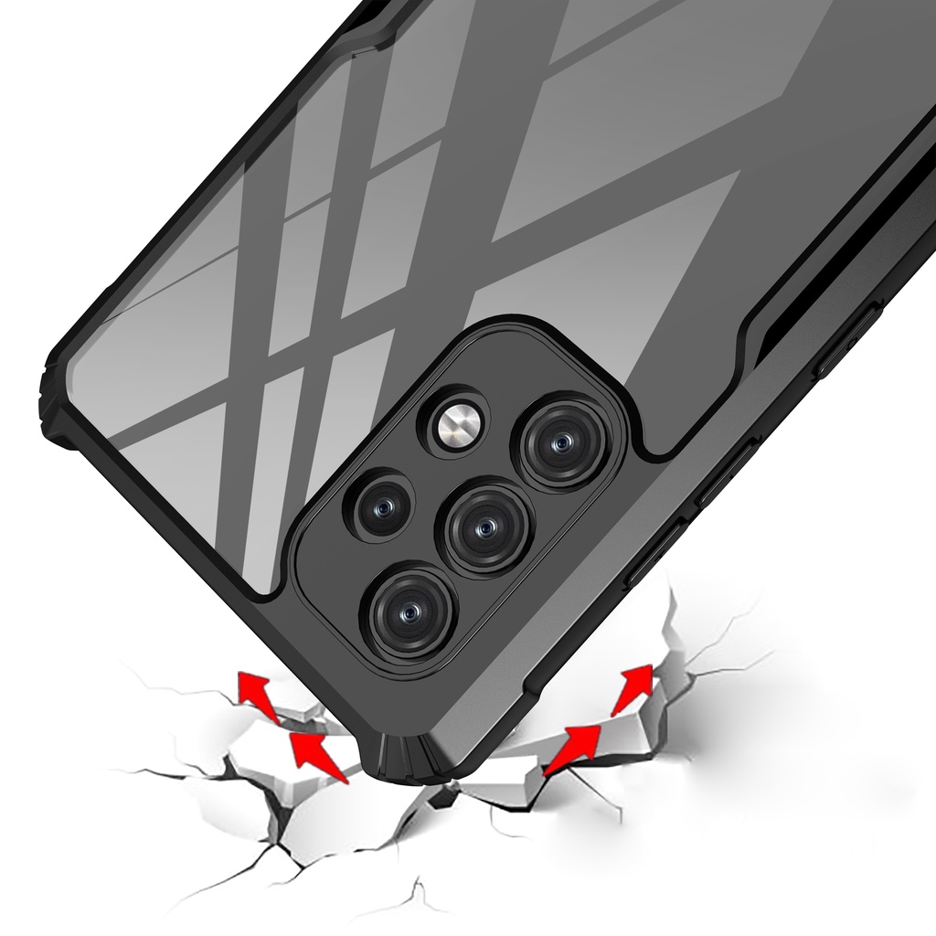 Ốp Điện Thoại Acrylic Trong Suốt Chống Sốc Cho Samsung Galaxy A53 A33 A13 A52S 5G A03 A03S A02S A72 A52 A32 4G