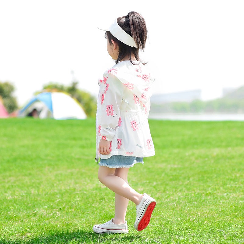 Áo Khoác Chống Nắng Mùa Hè Siêu Mỏng Thoáng Khí Dễ Thương Phong Cách Mới Bara Online ip Cho Bé Gái Sk