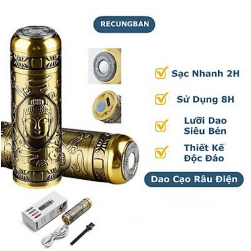 Máy cạo râu mini sạc USB, Máy cạo lông unisex đa năng cạo sạch cạo nhanh, Nhỏ Gọn, Tiện Lợi