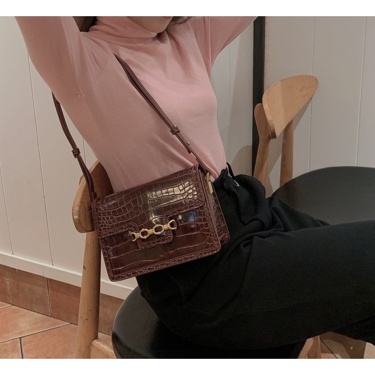 Túi xách nữ đeo chéo vân cá sấu da cao cấp TX03 túi đeo vai - Chip Xinh