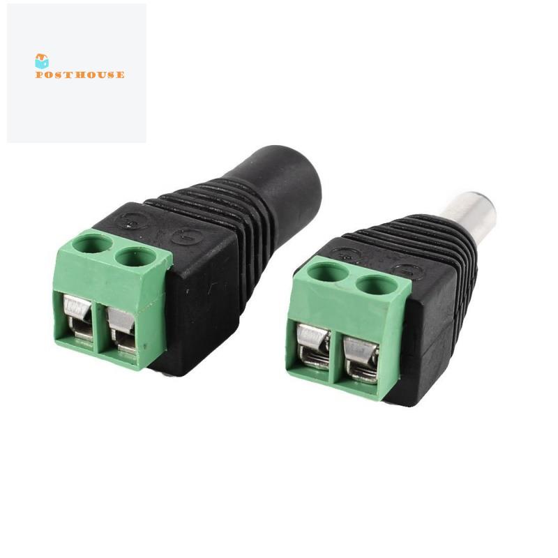 2 đầu cắm nguồn cho camera kích thước 5.5x2.1 mm