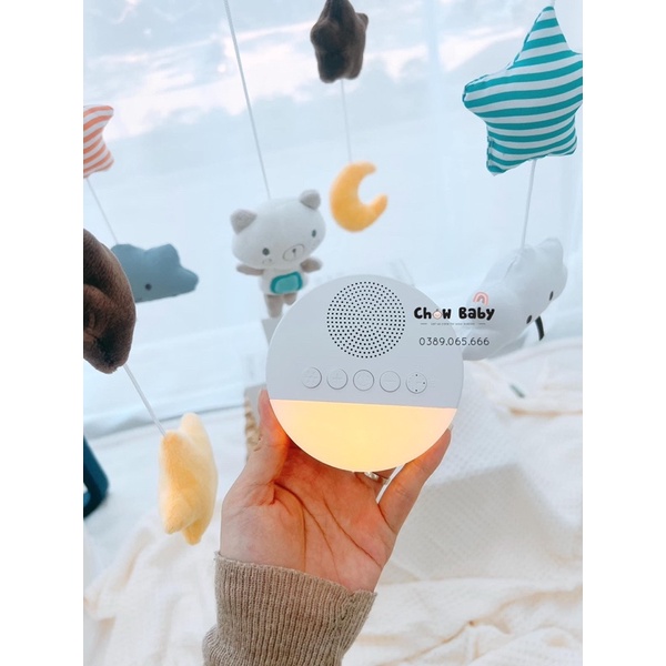 Máy tạo tiếng ồn trắng ( white noise) 20 bản nhạc tích hợp đèn ngủ