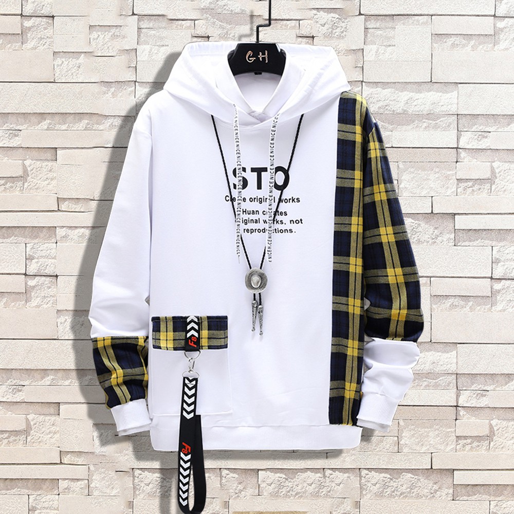 Áo Hoodies Nỉ Nam Thu Đông STO Phối Kẻ Sọc Có Mũ Trùm Đầu Thời Trang ZENKODLMEN AO TOP NAM 122