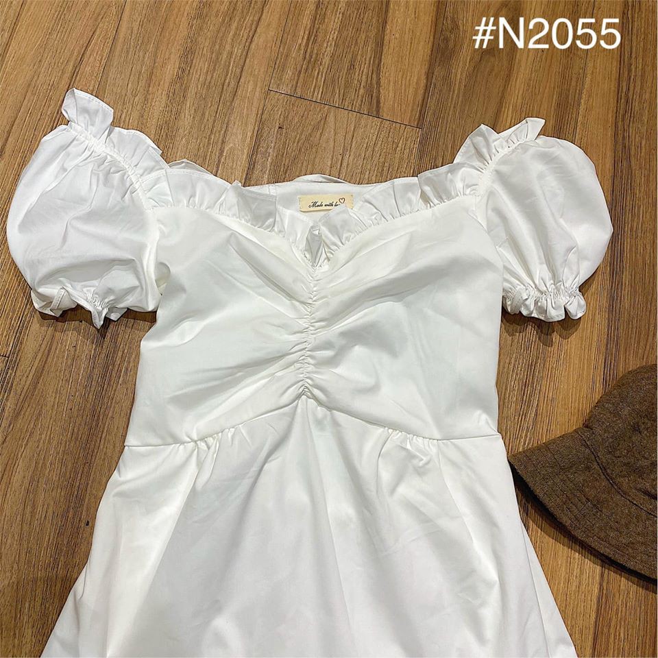 [ ẢNH THẬT TRẢI SÀN ] ĐẦM TRẮNG DÁNG XÒE NHẸ ĐUÔI CÁ NHÚN NGỰC KÈM DÂY ĐAN SAU LƯNG ÔM THEO CƠ THỂ - YOUNG DRESS | BigBuy360 - bigbuy360.vn