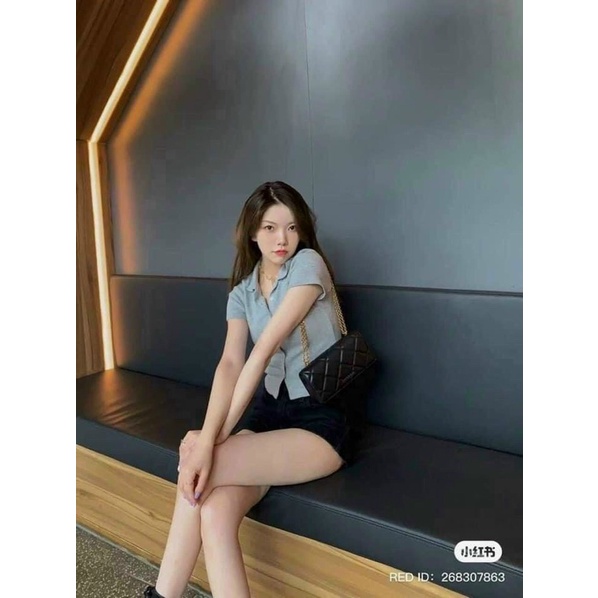 Tặng túi giấy -Túi xách hãng CNK chần ô fullbox